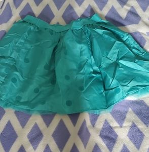 Girls teal polkadot skirt